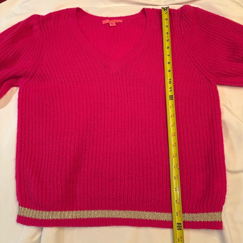 Lilly Pulitzer Skylynn Sweater in Berry Soiree Size  XL - Picture 8 of 8